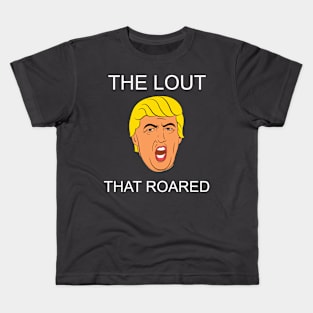 Screaming Head "The Lout That Roared" White Kids T-Shirt